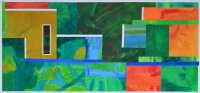 Barbara B�tikofer: Paradiesgärtlein, 35 x 75 cm